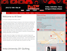 Tablet Screenshot of flintsews.com